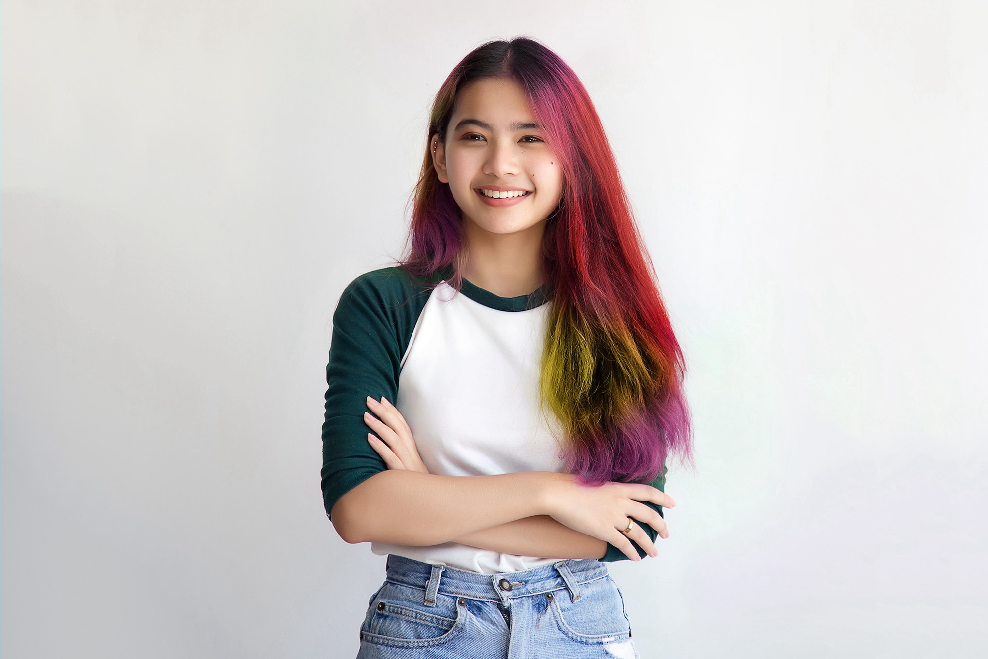 metal braces on model